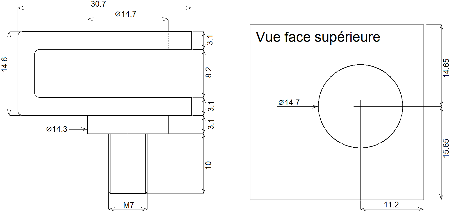 support radiateur 205 rallye